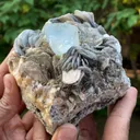 Natural Terminated Blue Aquamarine Crystal With Muscovite Mica, Aquamarine Specimen, Raw Aquamarine, Minerals Specimen From Nagar - - image 4