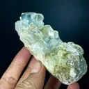 Natural Terminated Blue Aquamarine Crystals With Muscovite Mica, Aquamarine Specimen, Raw Aquamarine, Minerals Specimen From Nagar - image 3