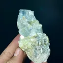 Natural Terminated Blue Aquamarine Crystals With Muscovite Mica, Aquamarine Specimen, Raw Aquamarine, Minerals Specimen From Nagar - image 1