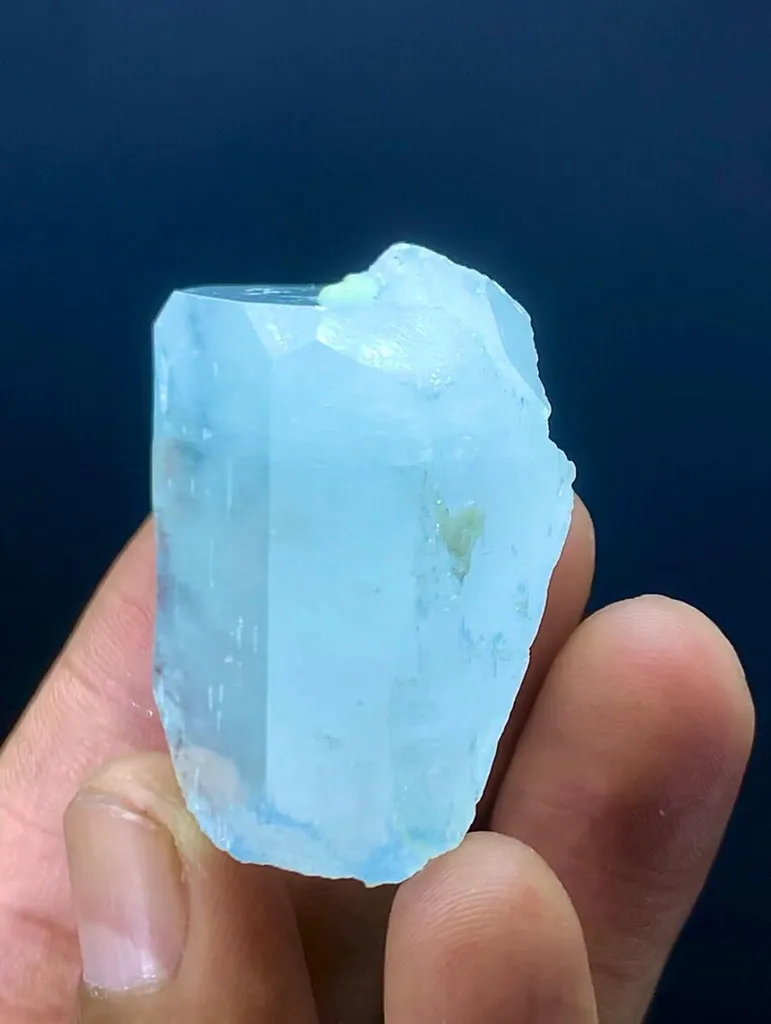 Natural Terminated Cloudy Inclusion Aquamarine Crystal , Aquamarine Specimen, Raw Aquamarine, Minerals Specimen From Shigar Pakistan - - image 5