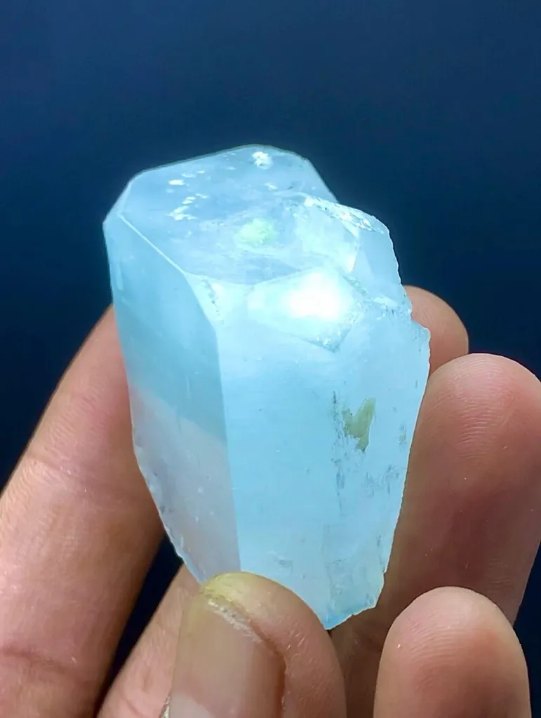 Natural Terminated Cloudy Inclusion Aquamarine Crystal , Aquamarine Specimen, Raw Aquamarine, Minerals Specimen From Shigar Pakistan - - image 7