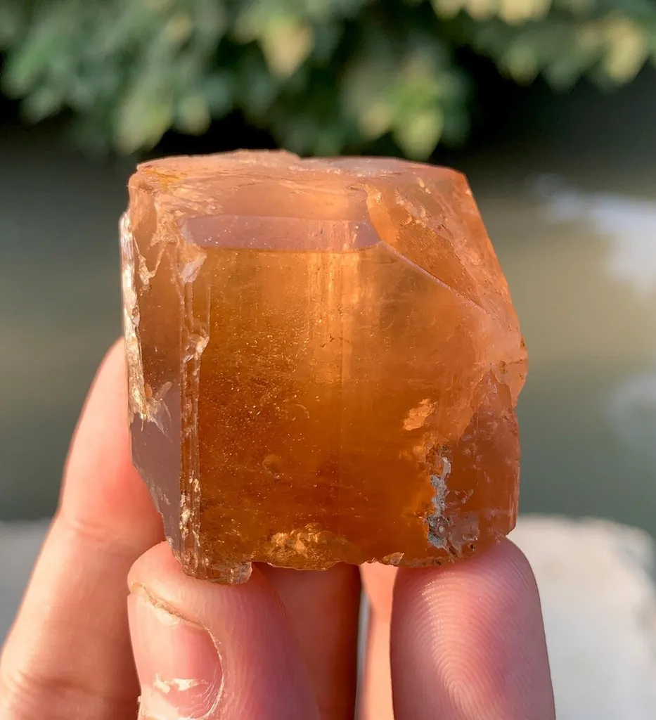natural Terminated Etched Topaz Crystal mineral specimen form Pakistan - image 2