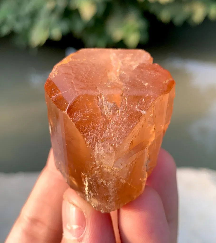 natural Terminated Etched Topaz Crystal mineral specimen form Pakistan - image 4
