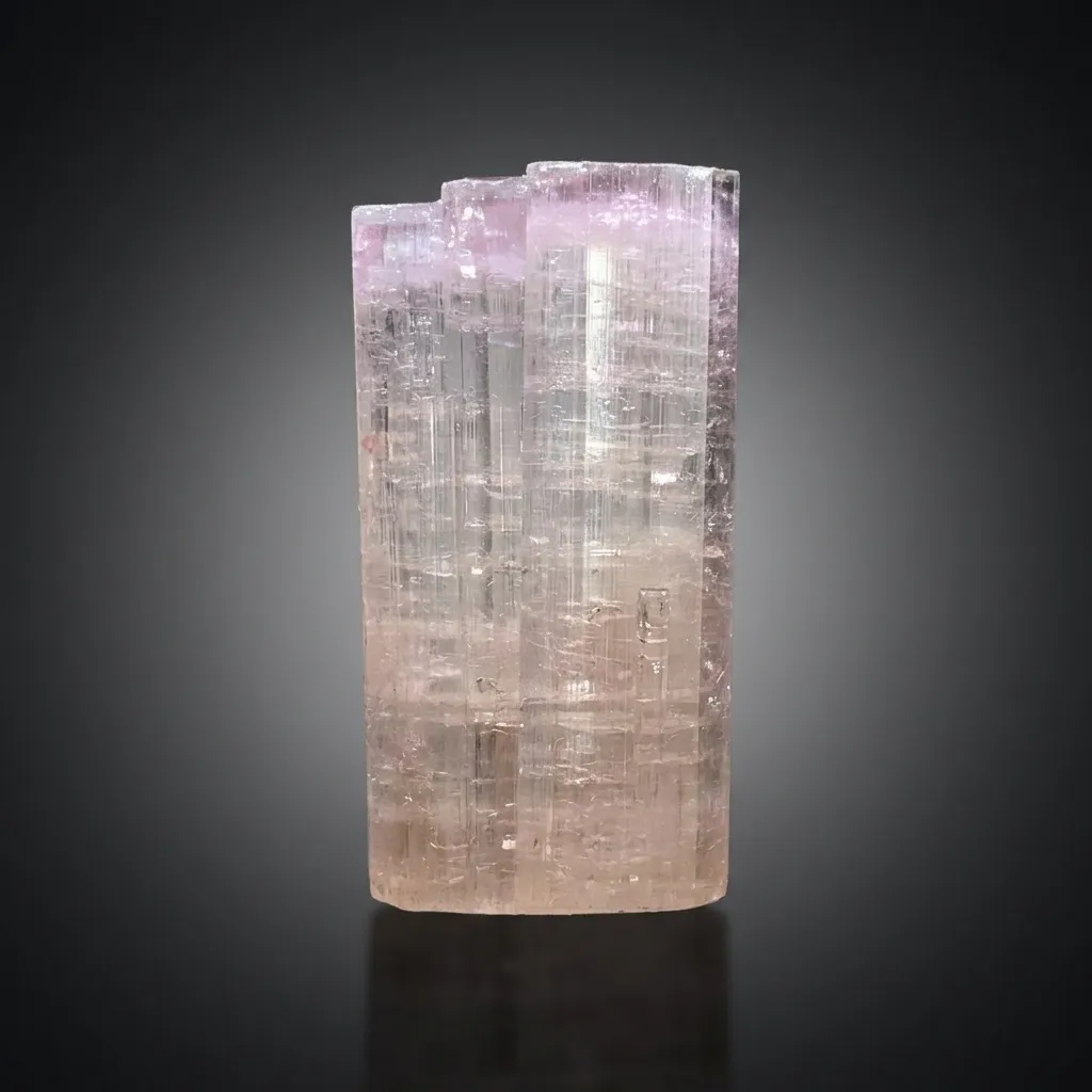 Natural terminated Pink Tourmaline Crystal from Afghanistan image