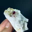 Natural Terminated Spessartine Garnet Crystals On Feldspar, Garnet Specimen, Orange Garnet, Minerals Specimen From Pakistan - - image 4