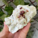 Natural Terminated Spessartine Garnet Crystals On Feldspar, Garnet Specimen, Orange Garnet, Minerals Specimen From Pakistan - - image 1