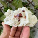 Natural Terminated Spessartine Garnet Crystals On Feldspar, Garnet Specimen, Orange Garnet, Minerals Specimen From Pakistan - - image 3
