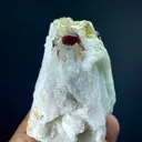 Natural Terminated Spessartine Garnet Crystals On Feldspar, Garnet Specimen, Orange Garnet, Minerals Specimen From Pakistan - - image 7