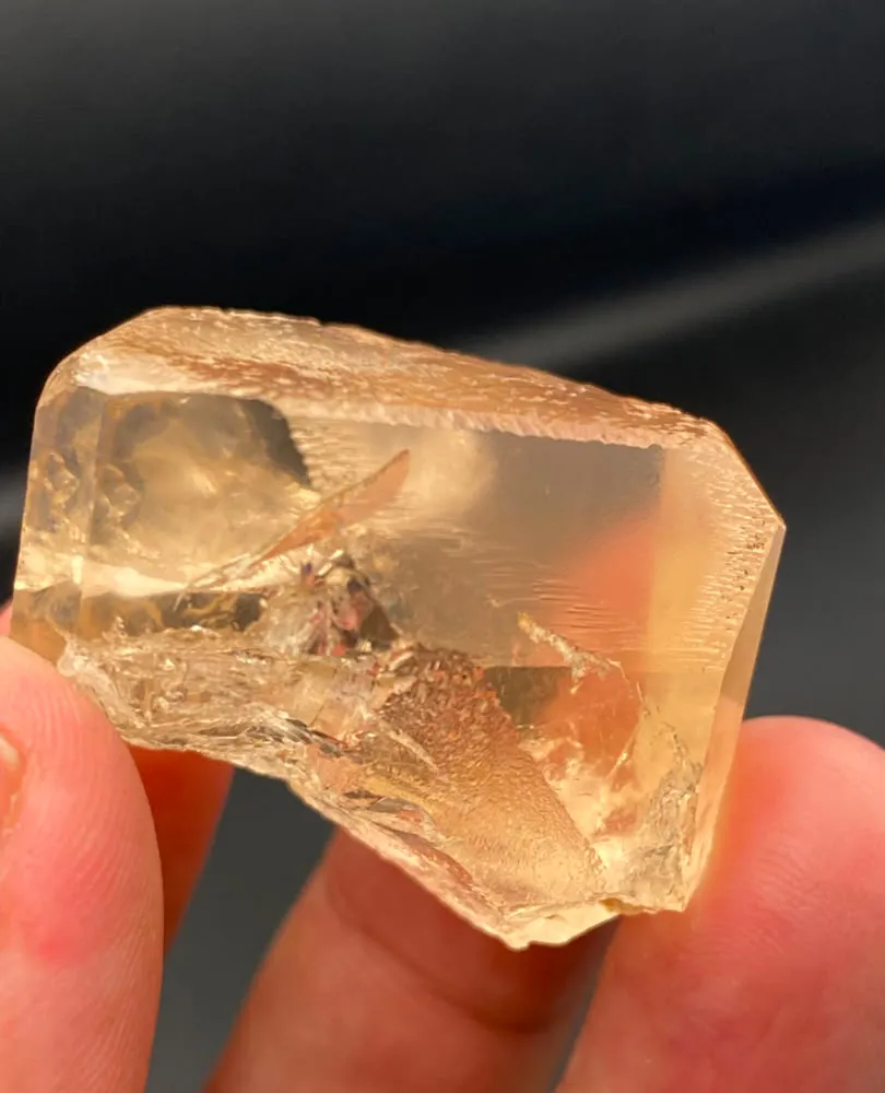 Natural Topaz Crystal 44 Grams Faceted Grade from Pakistan, Gilgit-Baltistan, Shigar District, Basha Valley - image 2