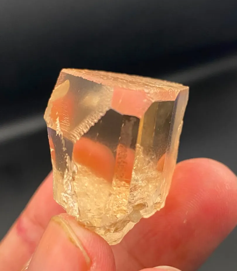 Natural Topaz Crystal 44 Grams Faceted Grade from Pakistan, Gilgit-Baltistan, Shigar District, Basha Valley - image 3