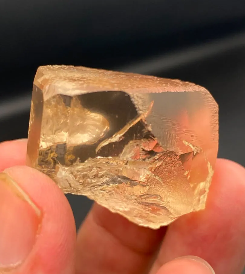 Natural Topaz Crystal 44 Grams Faceted Grade  from Pakistan, Gilgit-Baltistan, Shigar District, Basha Valley image