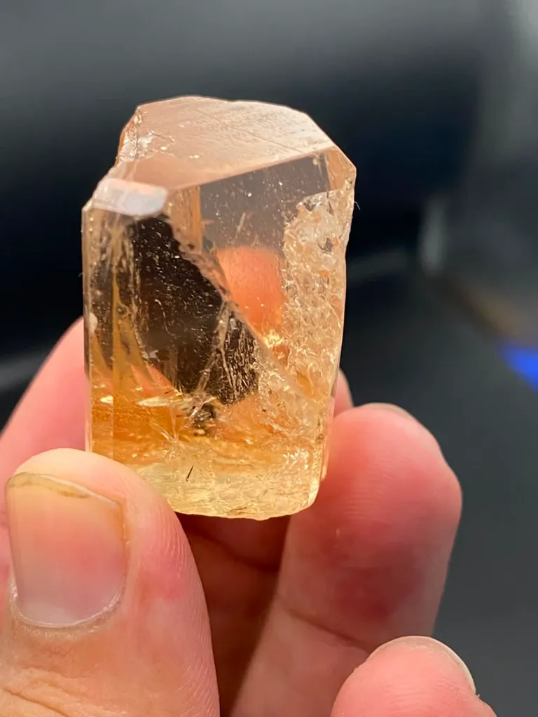 Natural Topaz Crystal 49 Grams Faceted Grade from Pakistan, Gilgit-Baltistan, Shigar District, Basha Valley - image 3