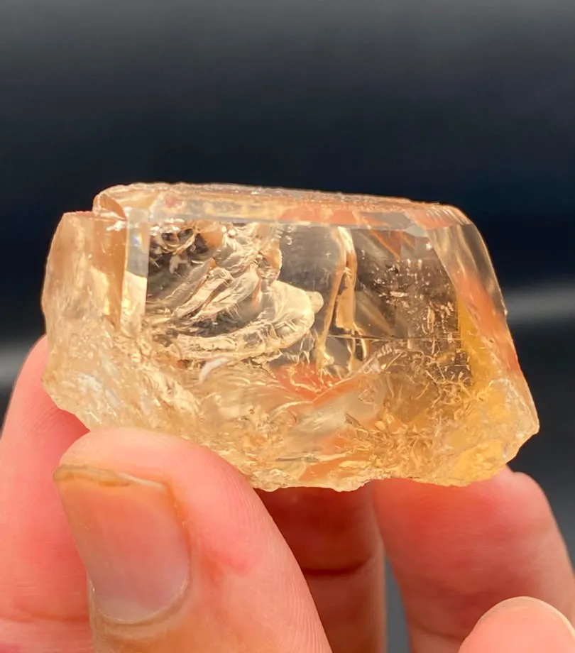 Natural Topaz Crystal, 67 Grams Cutting Grade  from Pakistan, Gilgit-Baltistan, Shigar District. image