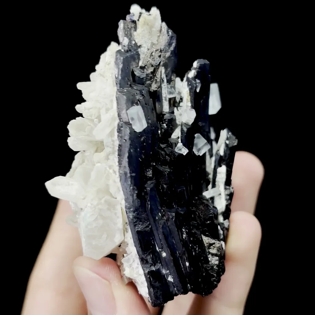 Natural Tourmaline and Quartz Mineral Specimen,High Quality Specimen,INNER MONGOLIA,CHINA(70*70*40mm) - image 3