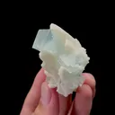 Natural Transparent Blue Cubic Fluorite and Calcite Mineral Specimen,High Quality Specimen,DA GUI SHAN,GUANGXI,CHINA(50*40*35mm) - image 3