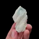 Natural Transparent Blue Cubic Fluorite and Calcite Mineral Specimen,High Quality Specimen,DA GUI SHAN,GUANGXI,CHINA(50*40*35mm) - image 2