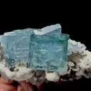Natural Transparent Blue Cubic Fluorite Mineral Specimen,High Quality Specimen,ZHEJIANG,CHINA(107*60*60mm) - image 3