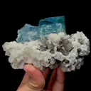 Natural Transparent Blue Cubic Fluorite Mineral Specimen,High Quality Specimen,ZHEJIANG,CHINA(107*60*60mm) - image 7