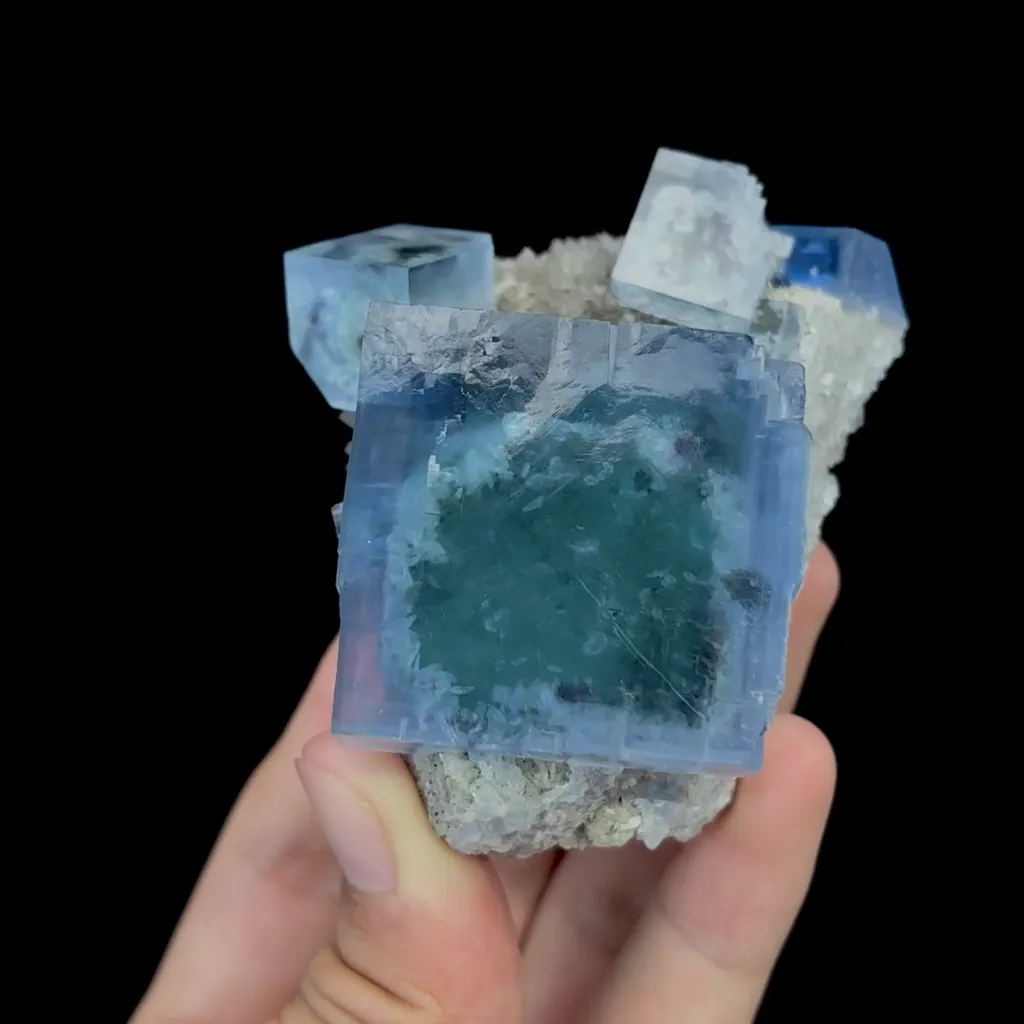 Natural Transparent Blue Fluorite Mineral Specimen,High Quality Specimen,FUJIAN,CHINA(83*65*45mm) - image 3
