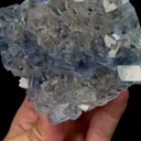 Natural Transparent Blue Fluorite Mineral Specimen,High Quality Specimen,XIANGHUALING,HUNAN,CHINA(80*74*28mm) - image 3