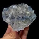 Natural Transparent Blue Fluorite Mineral Specimen,High Quality Specimen,XIANGHUALING,HUNAN,CHINA(80*74*28mm) - image 1