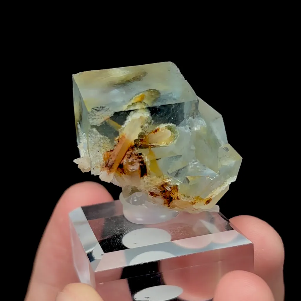 Natural Transparent Blue Fluorite Mineral Specimen,High Quality Specimen,YAO GANG XIAN,HUNAN,CHINA(29*24*24mm) - image 3