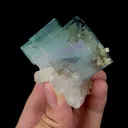 Natural Transparent Blue Green Phantom Fluorite Mineral Specimen,High Quality Specimen,YAO GANG XIAN,HUNAN,CHINA(55*50*43mm) - image 1