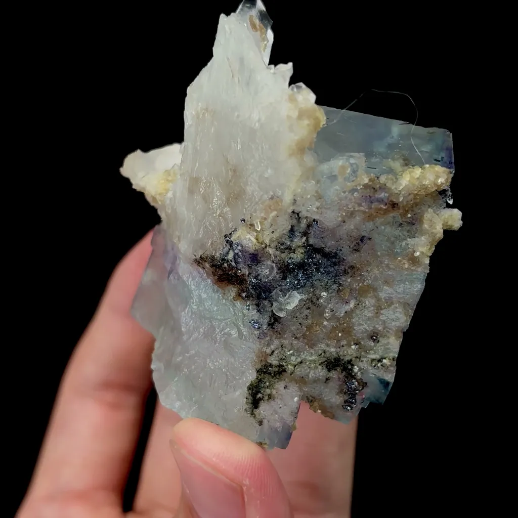 Natural Transparent Blue Green Phantom Fluorite Mineral Specimen,High Quality Specimen,YAO GANG XIAN,HUNAN,CHINA(55*50*43mm) - image 4