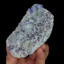 Natural Transparent Blue Purple Cubic Fluorite Mineral Specimen,High Quality Specimen,ZHEJIANG,CHINA(104*74*43mm) - image 1