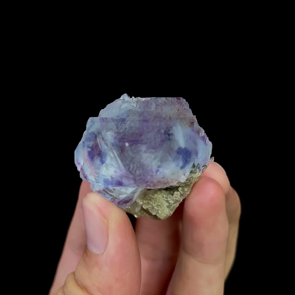 Natural Transparent Blue Purple Fluorite Mineral Specimen,High Quality Specimen,YAO GANG XIAN,HUNAN,CHINA(37*36*30mm) - image 2