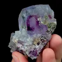 Natural Transparent Blue Purple Fluorite Mineral Specimen,High Quality Specimen,YAO GANG XIAN,HUNAN,CHINA(63*38*40mm) - image 2