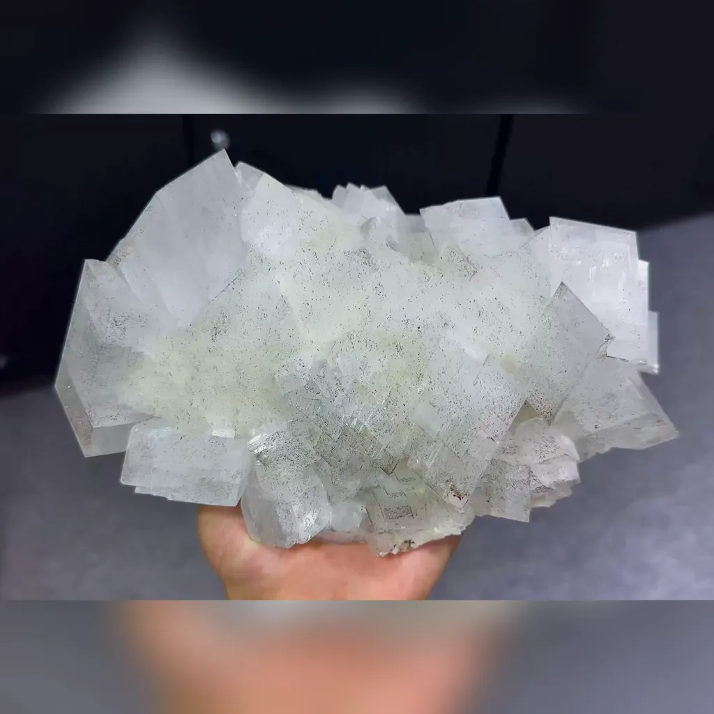 Natural Transparent Calcite comes from Xianghualing,Hunan 210*140*95MM image