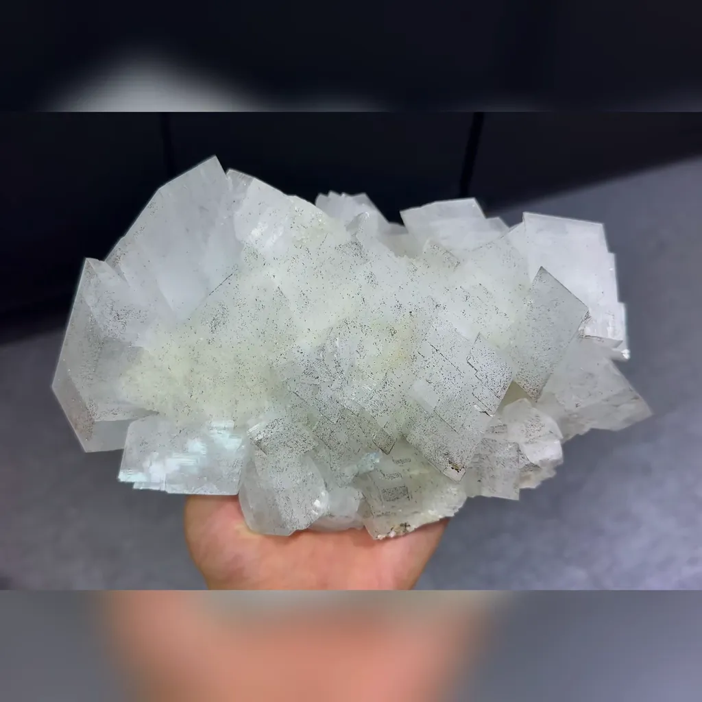 Natural Transparent Calcite comes from Xianghualing,Hunan 210*140*95MM - image 3