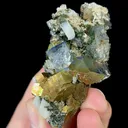 Natural Transparent Cubic Fluorite and Arsenopyrite, Mineral Specimens:Yaogangxian,Hunan (65*40*25MM) - image 5