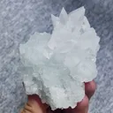 Natural Transparent Cubic Fluorite and Calcite Symbiosis comes from Xianghualing,Hunan 75*80*45MM - image 2