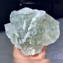 Natural Transparent Cubic Fluorite and Flake Calcite Symbiosis comes from Xianghualing,Hunan 140*125*60MM - image 2