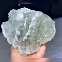 Natural Transparent Cubic Fluorite and Flake Calcite Symbiosis comes from Xianghualing,Hunan 140*125*60MM - image 3