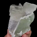 Natural Transparent Cubic Fluorite and Green Fluorite, Mineral Specimen:Xianghualing,Hunan (110*85*60MM) - image 4