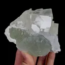 Natural Transparent Cubic Fluorite and Green Fluorite, Mineral Specimen:Xianghualing,Hunan (110*85*60MM) - image 2