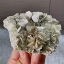 Natural Transparent Cubic Fluorite and Mica Flakes Symbiosis comes from Xuebaoding,Hunan 90*65*35MM - image 3