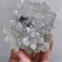 Natural Transparent Cubic Fluorite and Quartz Cluster comes from Inner Mongolia,China 85*85*40MM - image 5