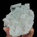 Natural Transparent Cubic Fluorite and Quartz Cluster, Mineral Specimen:Zhejiang,China (70*105*45MM) - image 3