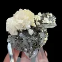Natural Transparent Cubic Fluorite and Quartz Cluster with Dolomite, Mineral Specimen:Shizhuyuan,Hunan (55*25*40MM) - image 2