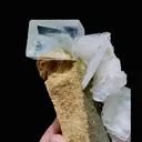 Natural Transparent Cubic Fluorite & Calcite, Mineral Specimen: Xianghualing,Hunan (70*130*55mm) - image 2