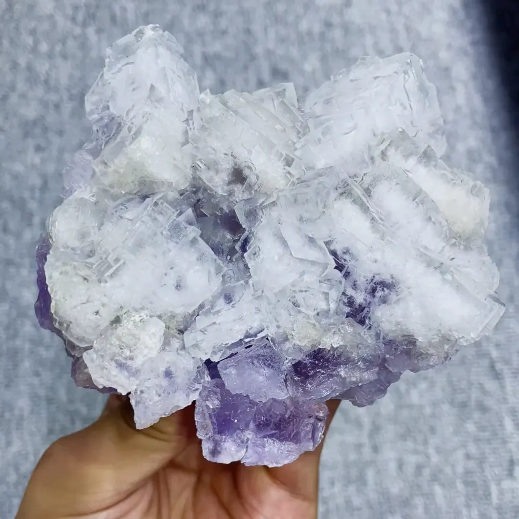 Natural Transparent Cubic Fluorite comes from Xianghualing,Hunan 105*95*45MM image