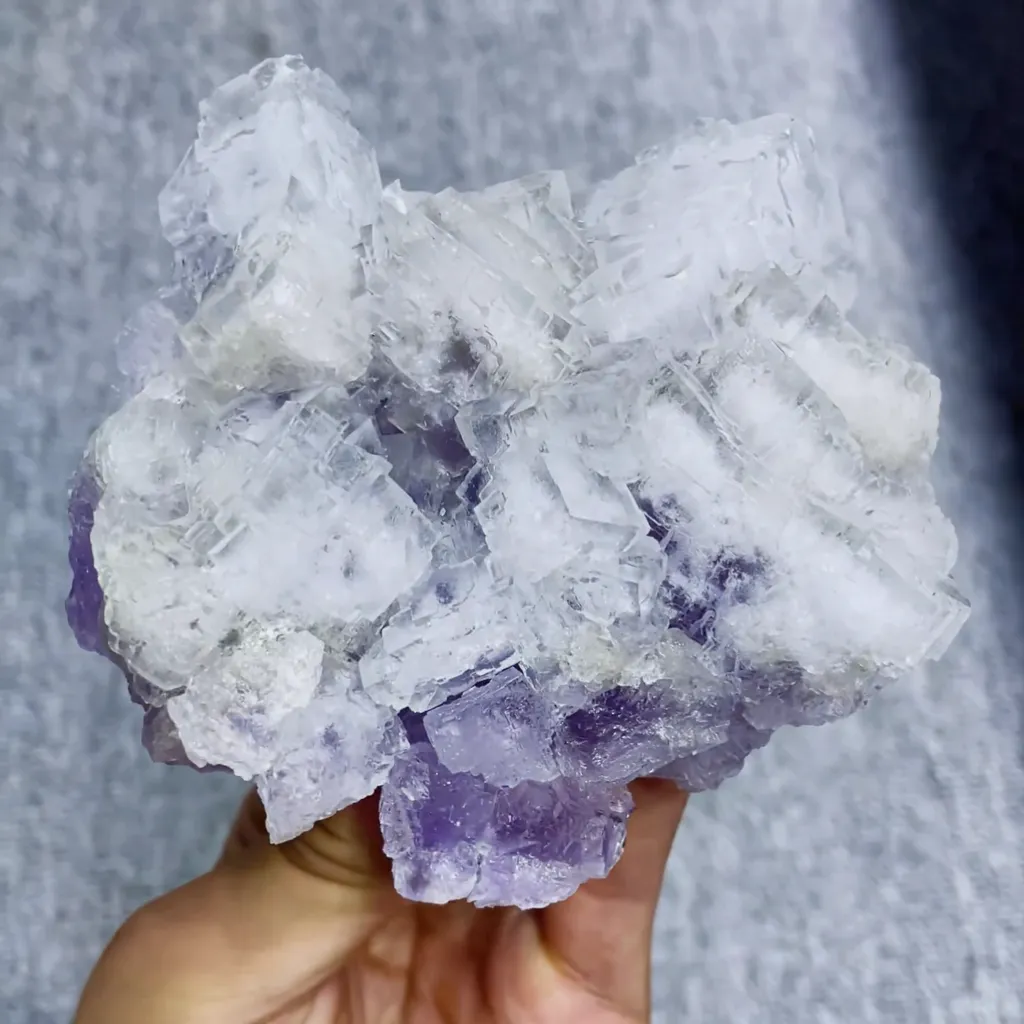 Natural Transparent Cubic Fluorite comes from Xianghualing,Hunan 105*95*45MM - image 3