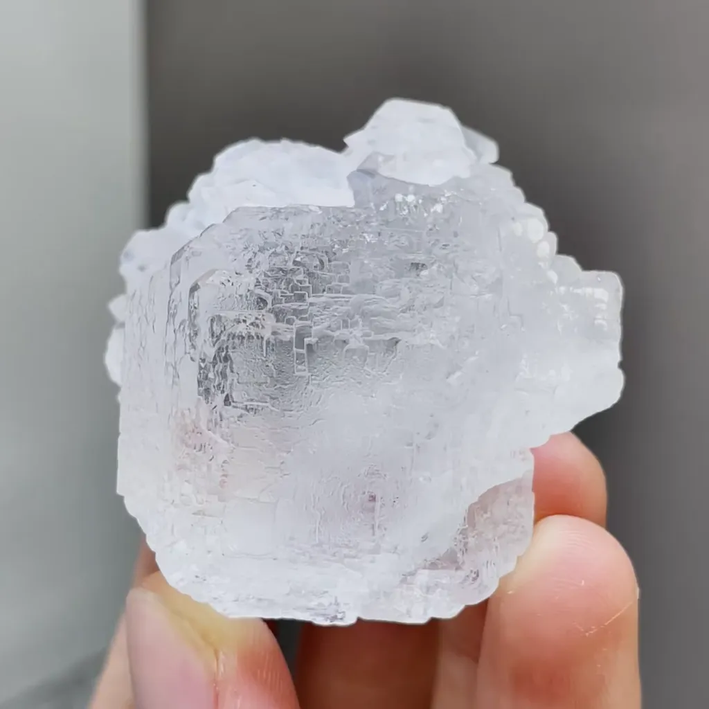 Natural Transparent Cubic Fluorite comes from Xianghualing,Hunan 40*35*40MM image