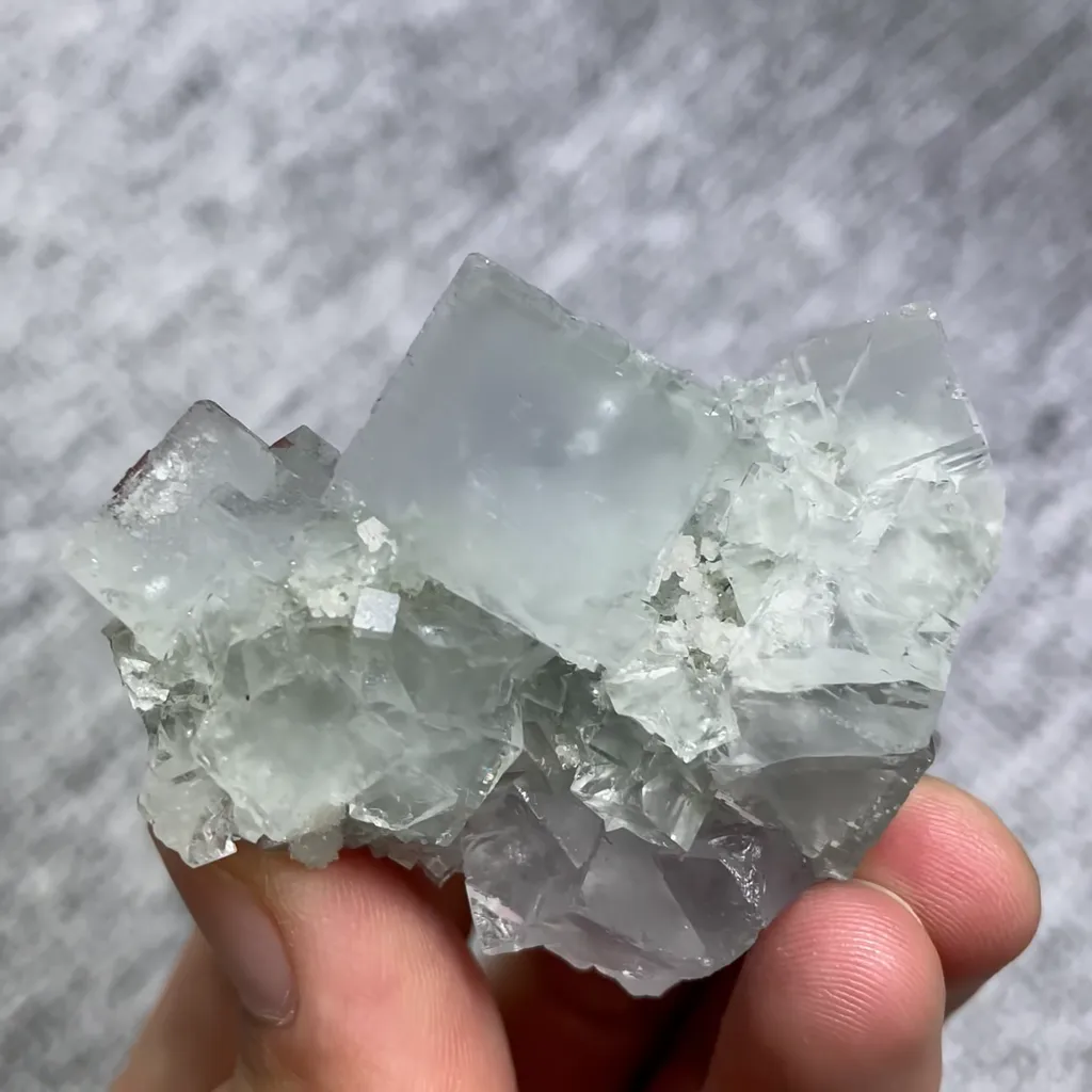 Natural Transparent Cubic Fluorite comes from Xianghualing,Hunan 55*45*20MM - image 5