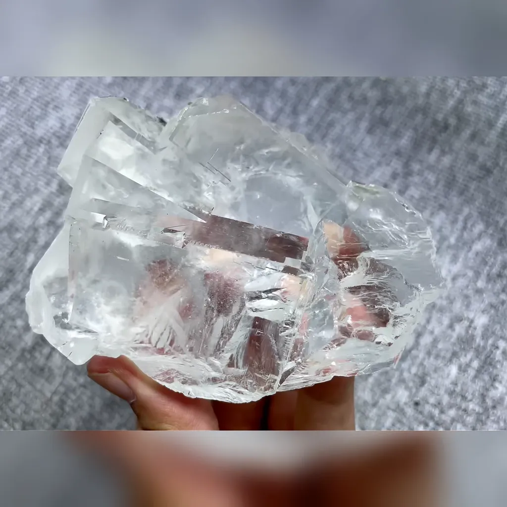 Natural Transparent Cubic Fluorite comes from Xianghualing,Hunan 95*70*50MM - image 5