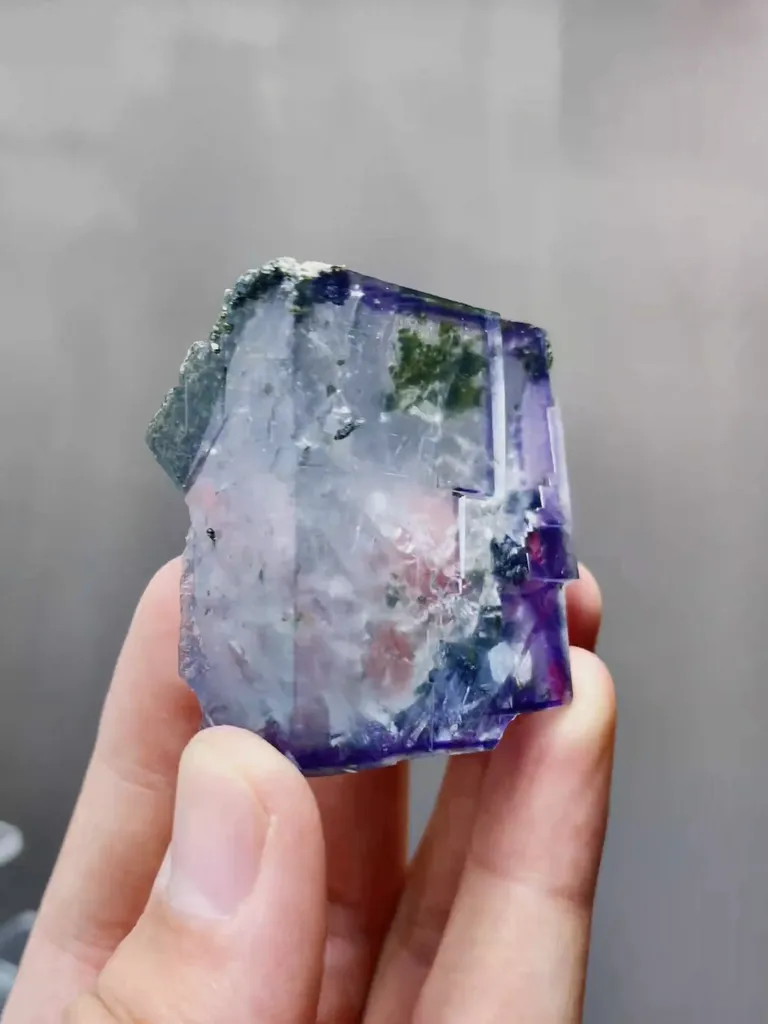 Natural Transparent Cubic Fluorite comes from Yaogangxian,Hunan 45*20*40MM - image 3